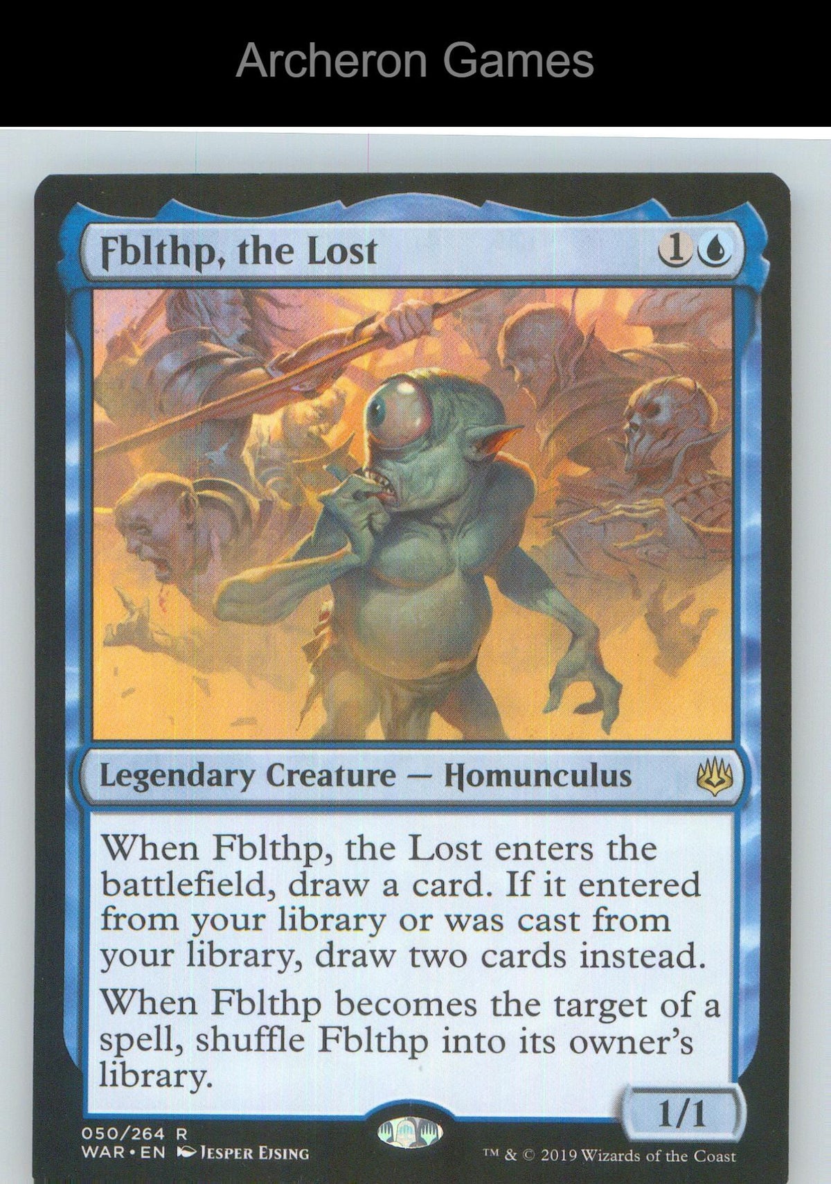 Fblthp, the Lost WAR 50 R MTG Card NM/EX+
