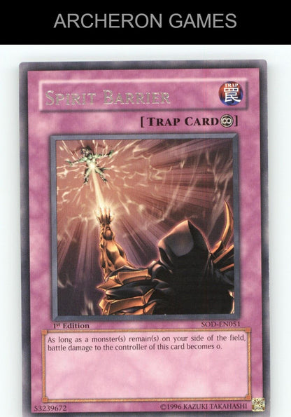 Spirit Barrier R YUGIOH Card
