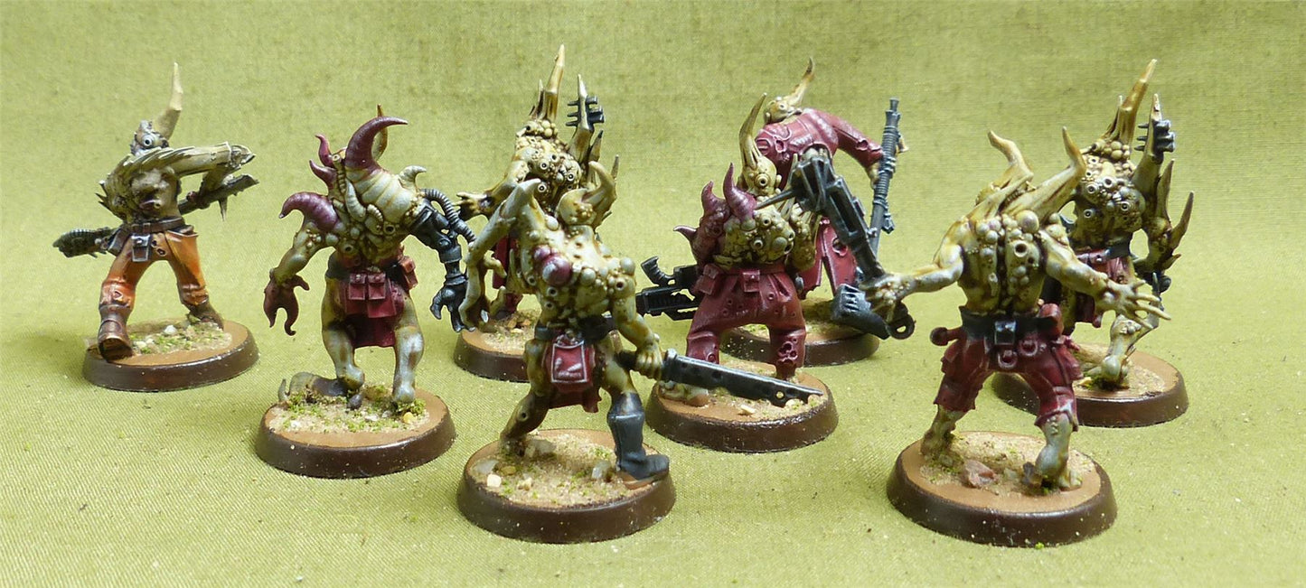 Pox Walkers set of 8 Painted - Death Guard - Warhammer 40K #25A