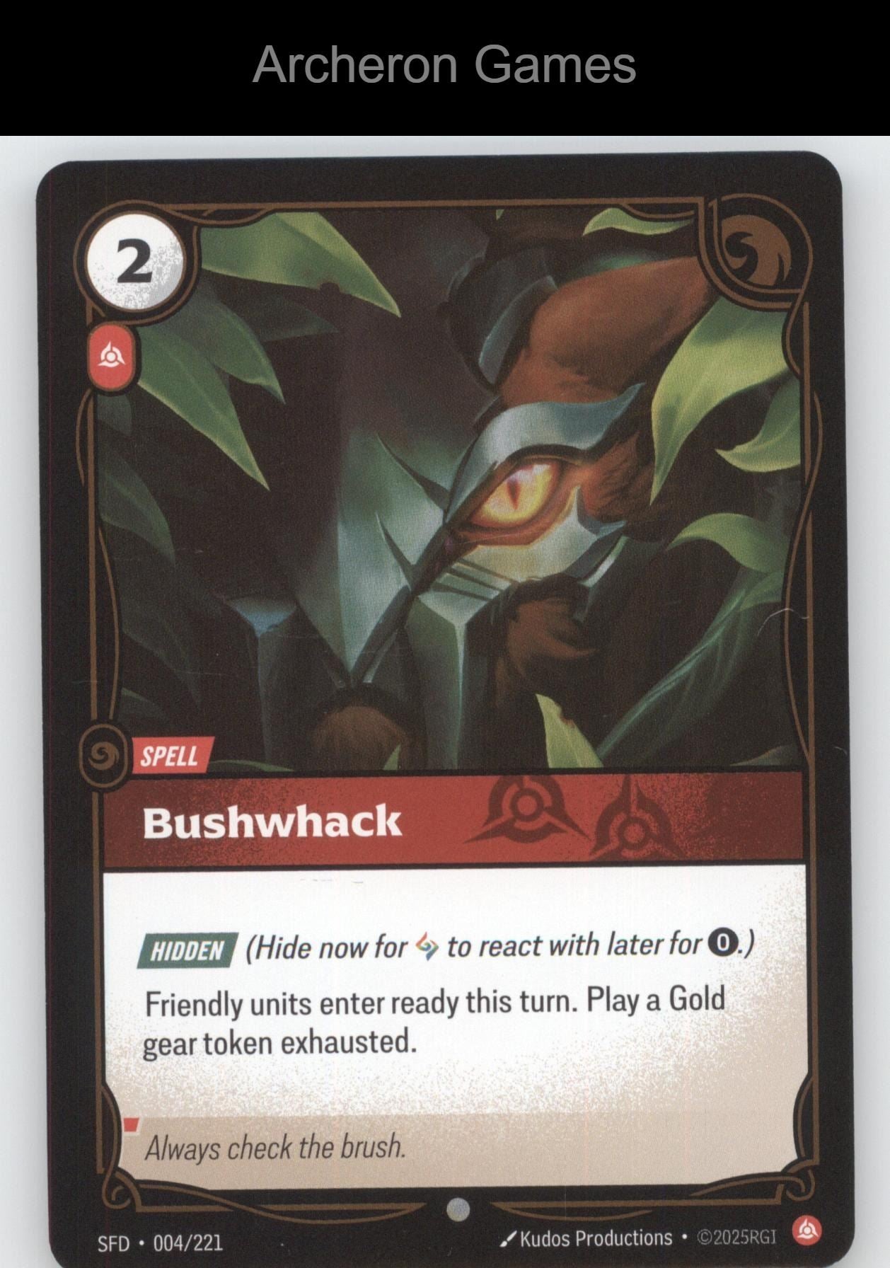 Bushwhack SFD 004/221 C  Card Spiritforged