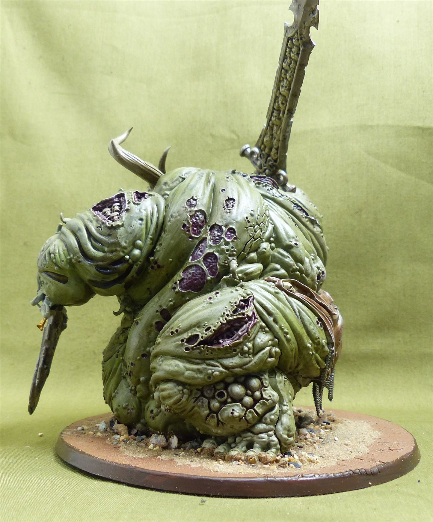 Great Unclean One painted - Chaos Daemons - Warhammer 40K #JX