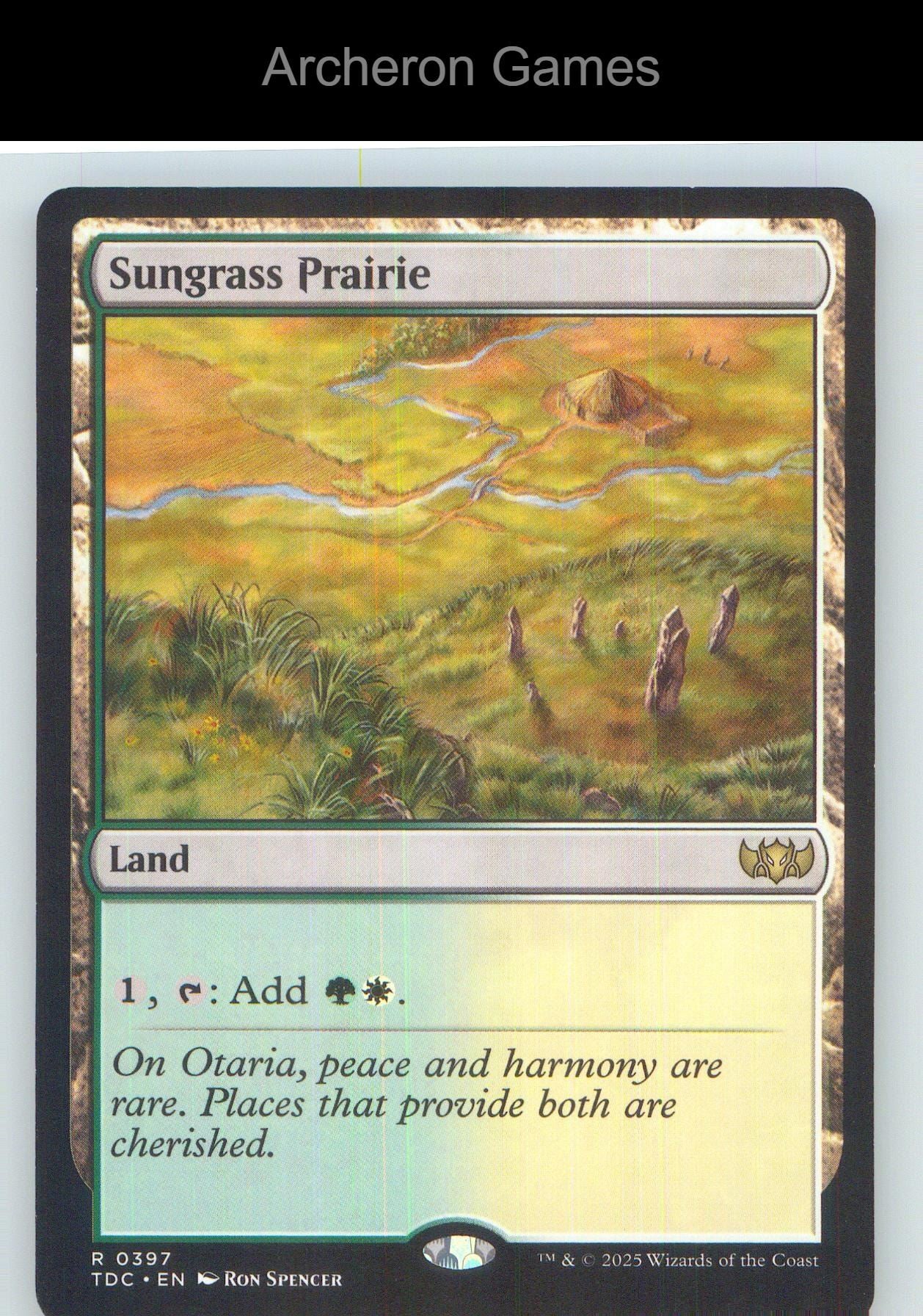 Sungrass Prairie TDC 397 R MTG Card NM/EX+
