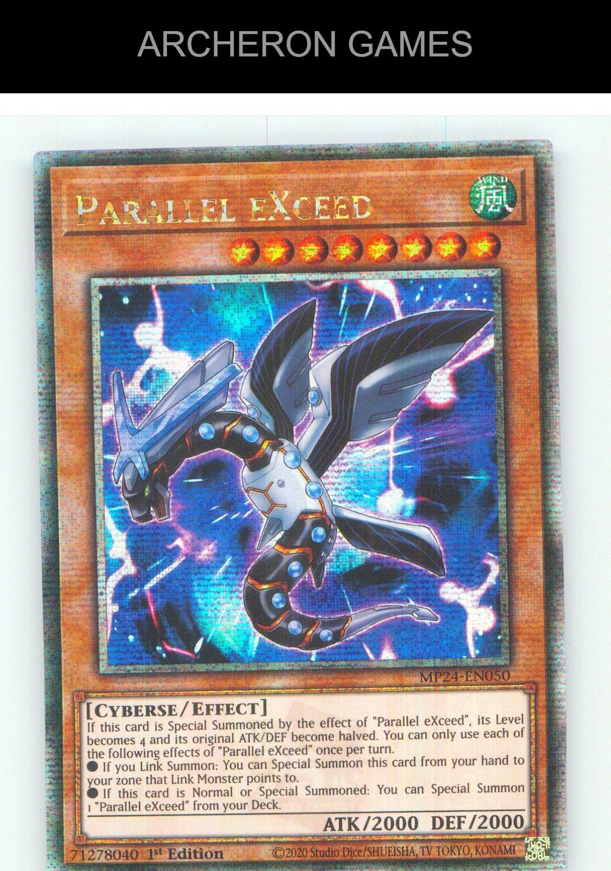 Parallel eXceed (Quarter Century Secret Rare) YUGIOH Card 1st Edition