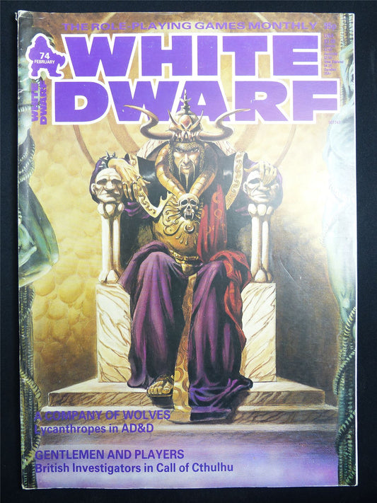 Vintage White Dwarf #74 OOP - Warhammer Magazine #LE