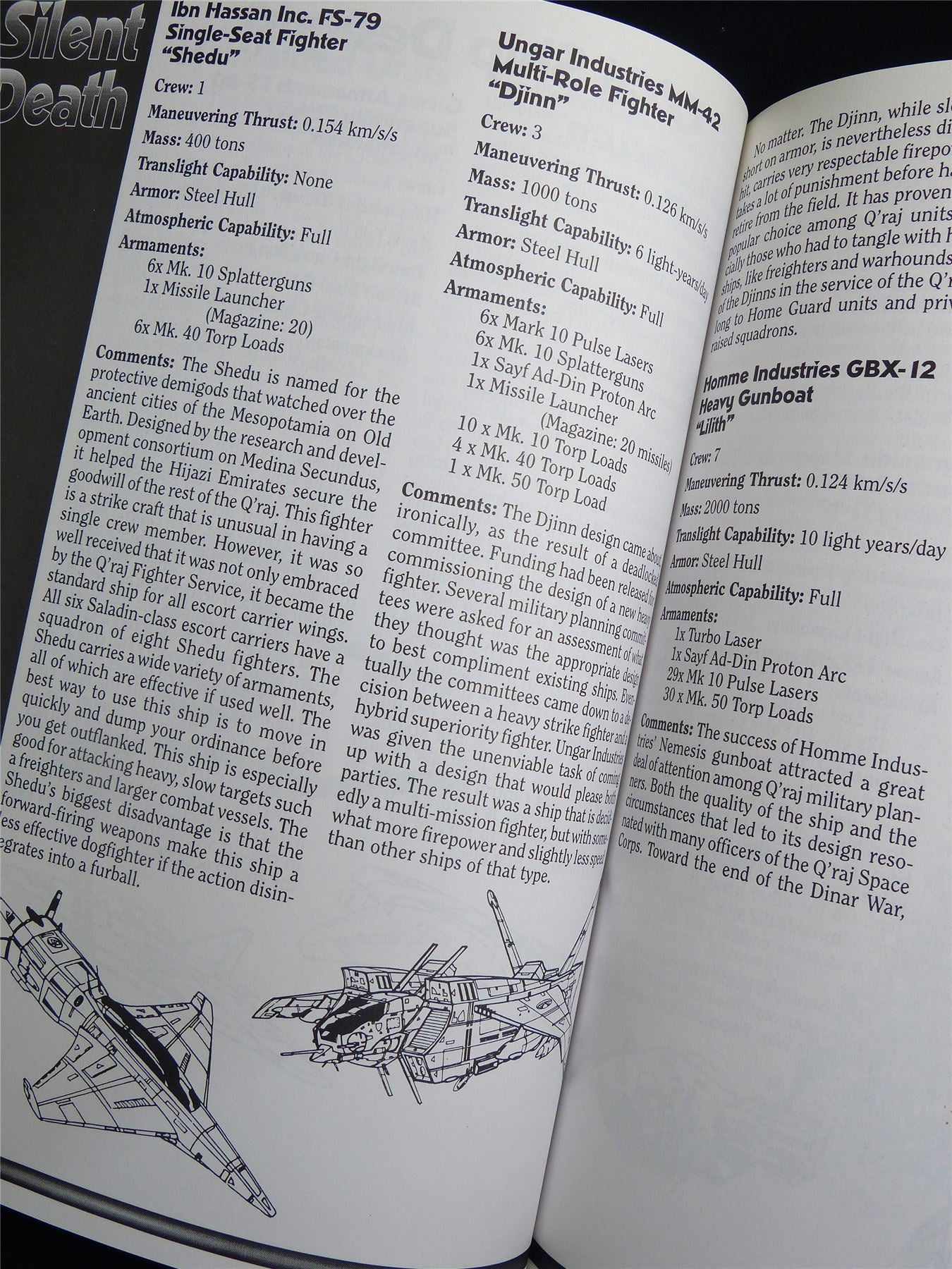 Silent Death: Qraj Void Protectorate Miniatures Sourcebook - I.C.E. Booklet #2R7