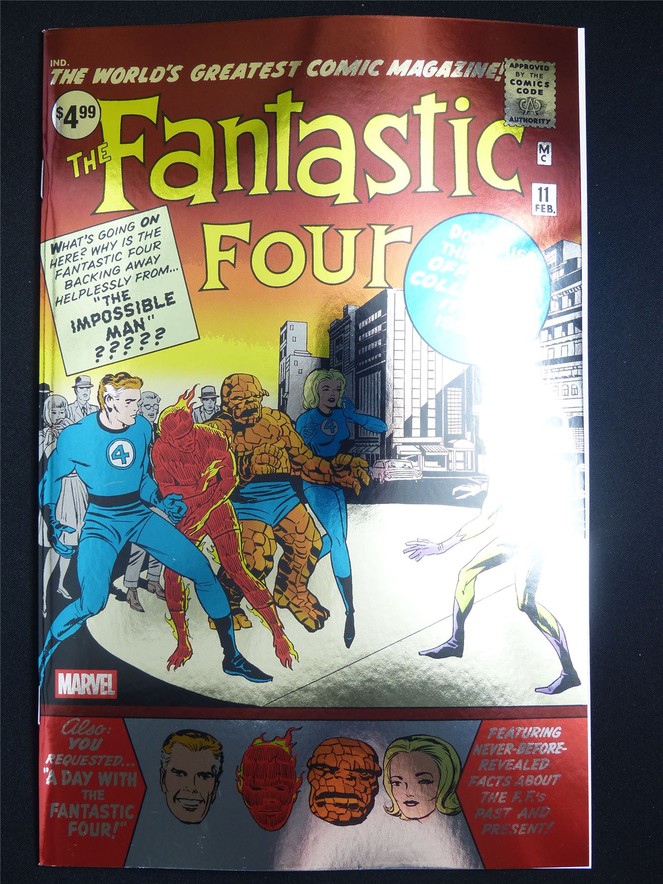 FANTASTIC Four #11 Facsimile Edition Foil Variant - Jan 2026 Marvel Comic #609
