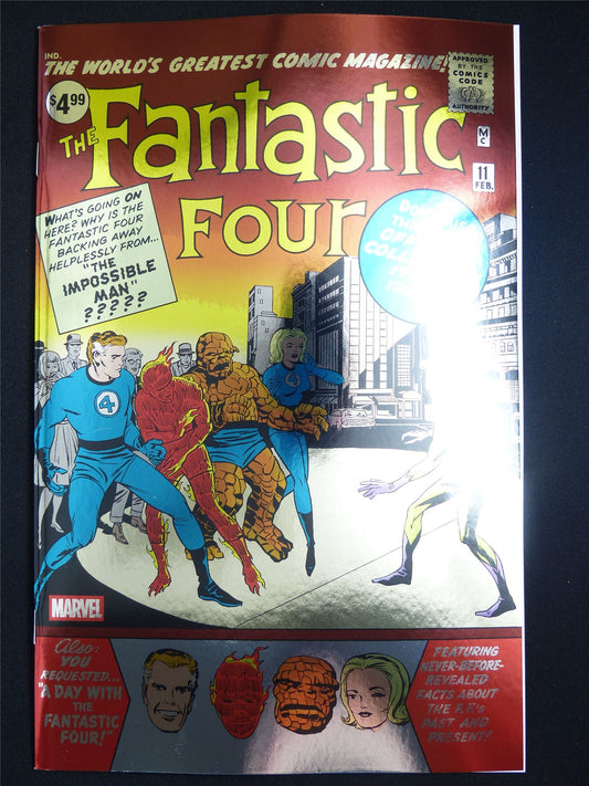 FANTASTIC Four #11 Facsimile Edition Foil Variant - Jan 2026 Marvel Comic #609