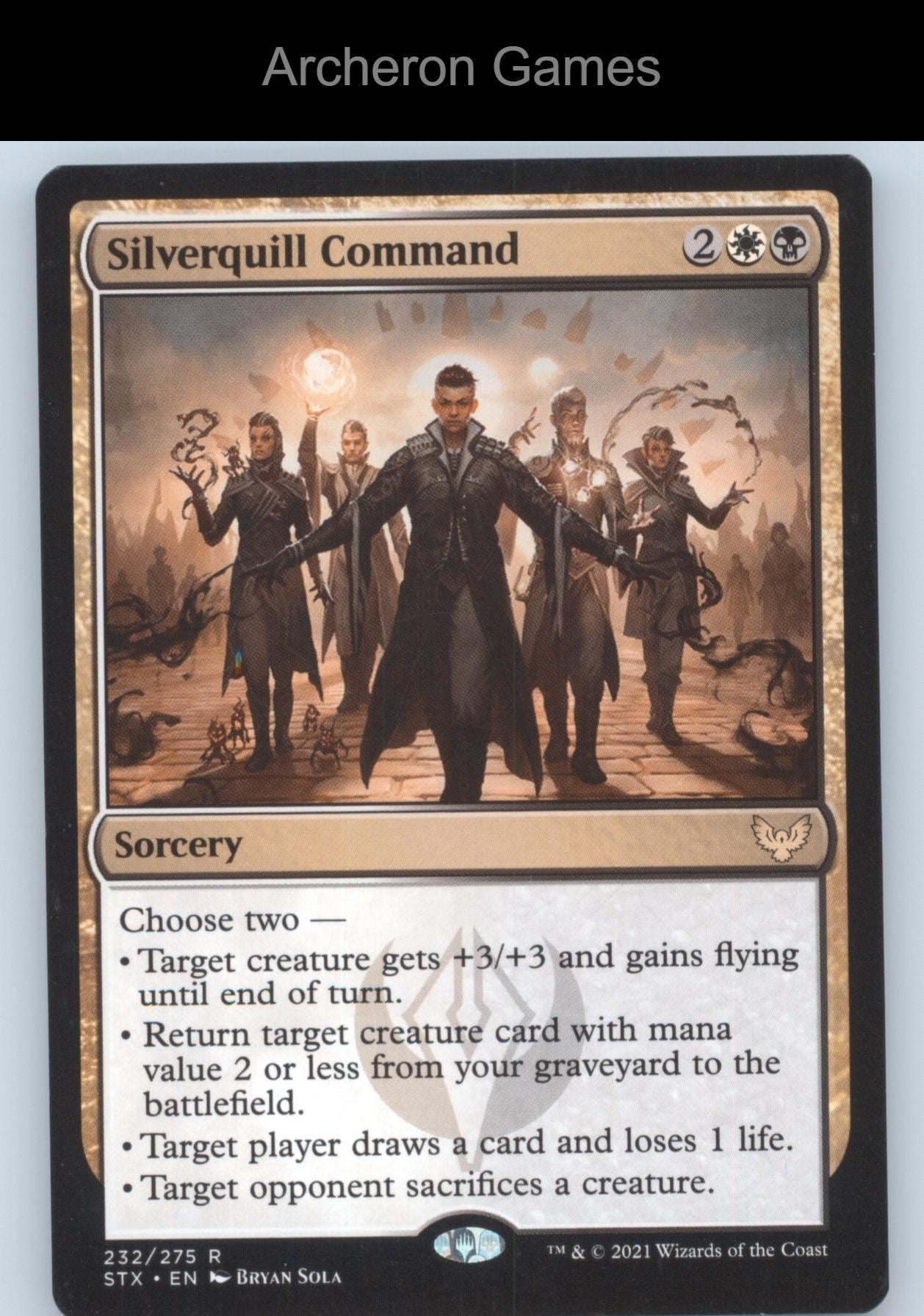 Silverquill Command 232 R MTG Card Promo Pack: Strixhaven