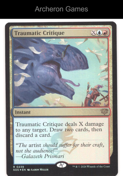 Traumatic Critique SOS 239 R MTG Card Secrets of Strixhaven