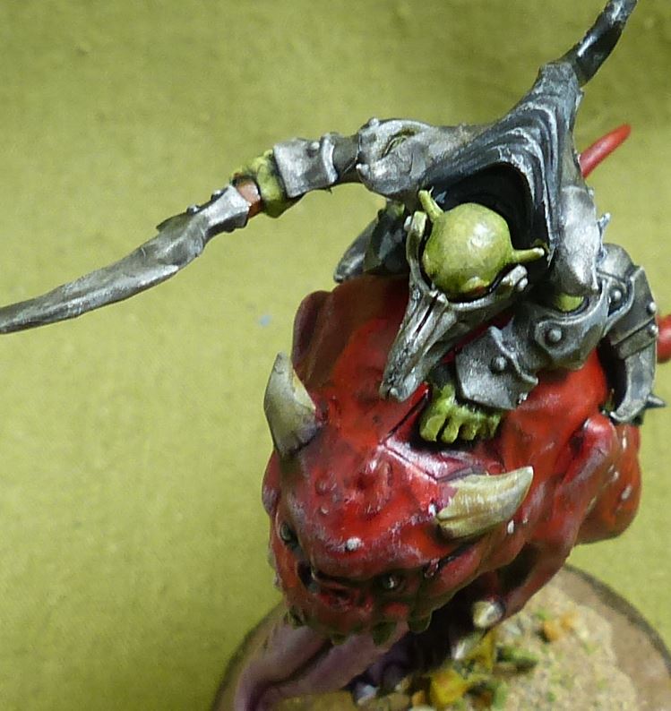Loonboss on Giant Cave Squig painted - Gloomspite Gitz - Warhammer AoS #16P