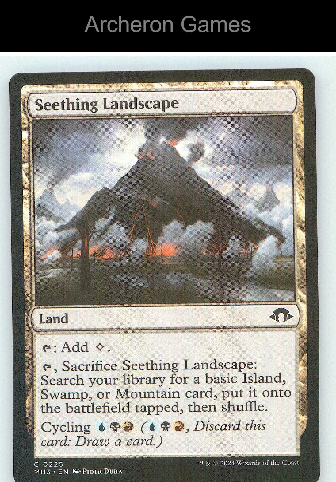 Seething Landscape MH3 225 C MTG Card NM/EX+