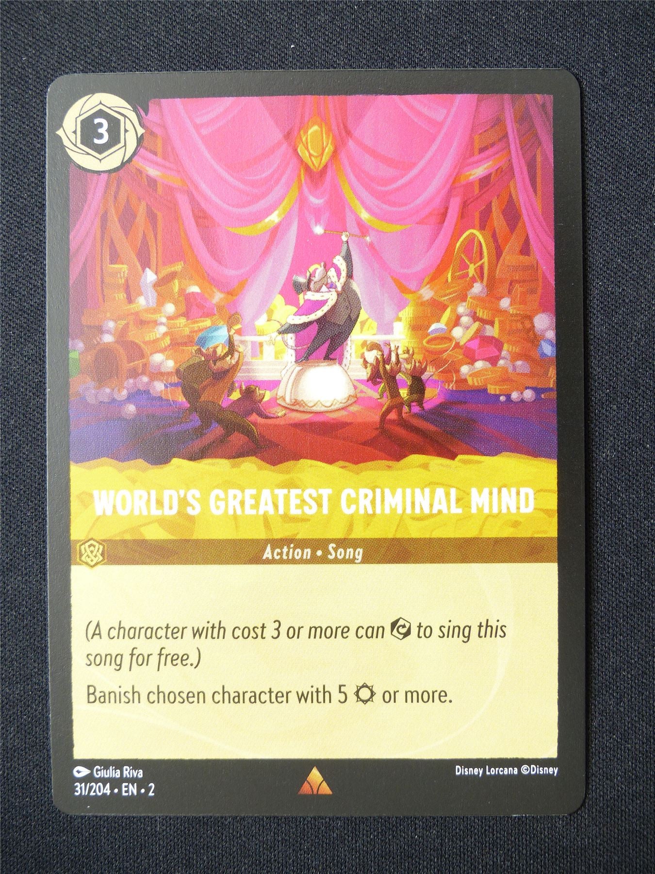 World's Greatest Criminal Mind 31/204 - Lorcana Card #6FW