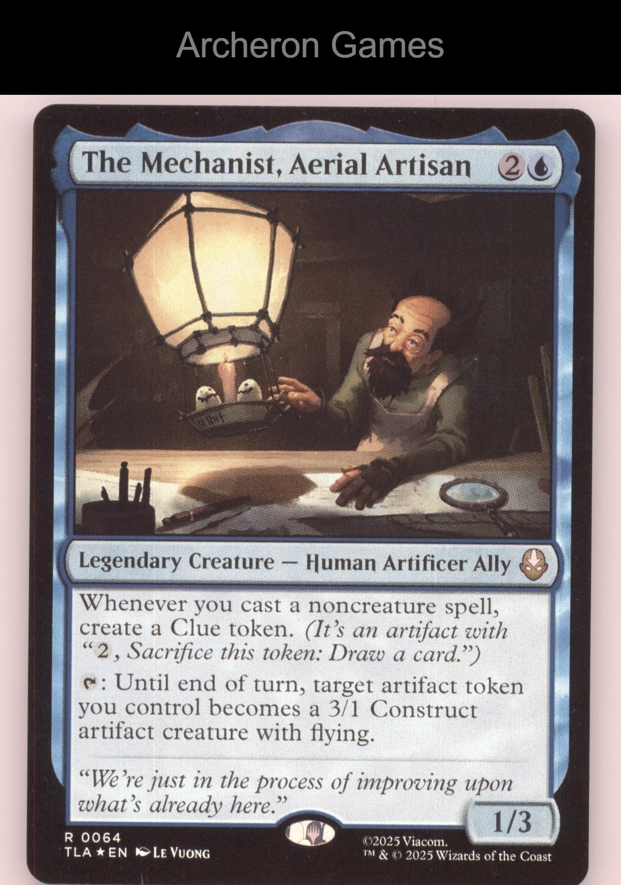 The Mechanist, Aerial Artisan 64 R MTG Card Avatar: The Last Airbender