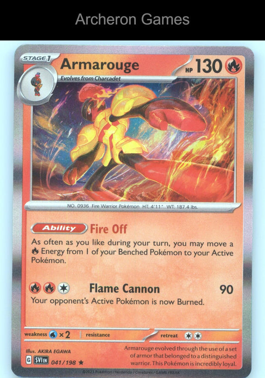Pokemon Card Armarouge (Line Holo) MCAP 041/198 R Miscellaneous Cards & Products