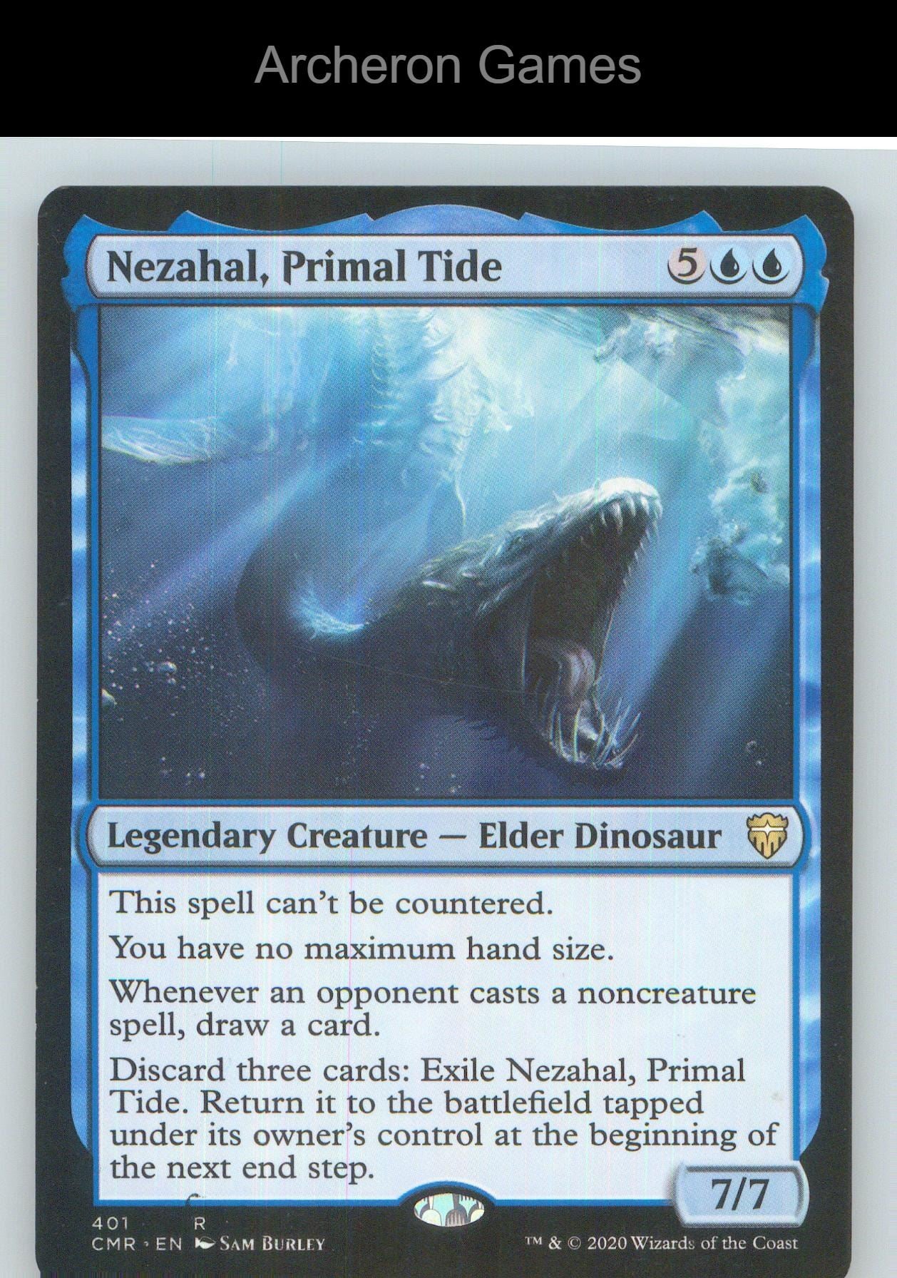 Nezahal, Primal Tide CMR 401 R MTG Card NM/EX+
