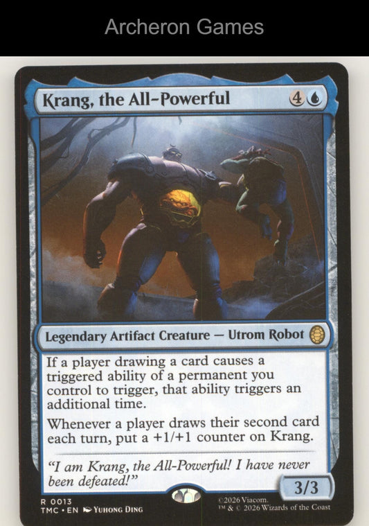 Krang, the All-Powerful TMC 13 MTG Card Commander: Teenage Mutant Ninja Turtles