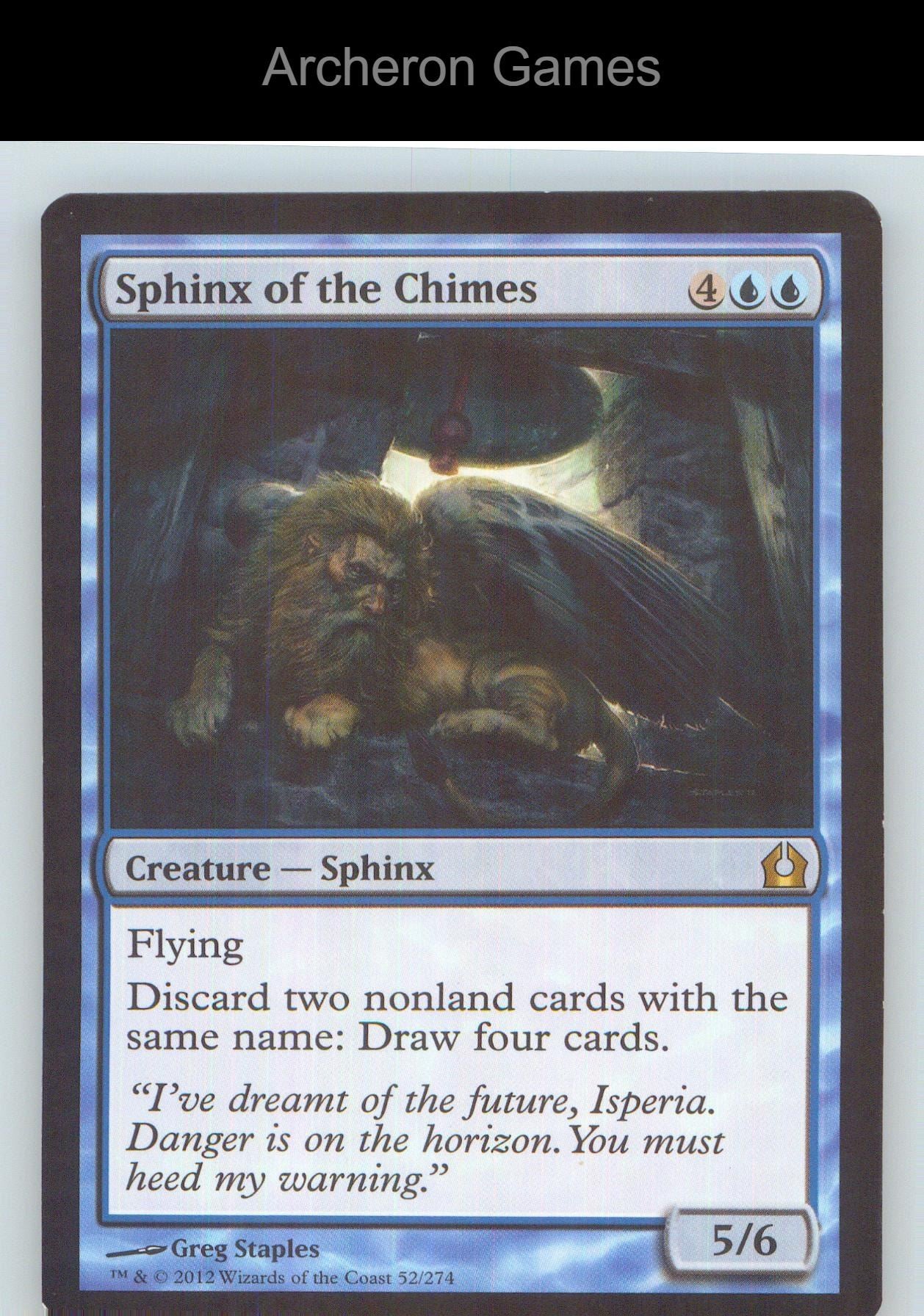 Sphinx of the Chimes RTR 52 R MTG Card NM/EX+