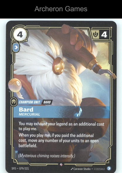 Bard - Mercurial SFD 079/221 R  Card Spiritforged