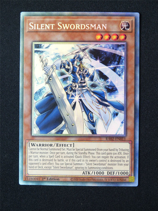 Silent Swordsman RA02 Collector Rare - 1st ed Yugioh Card #3RO