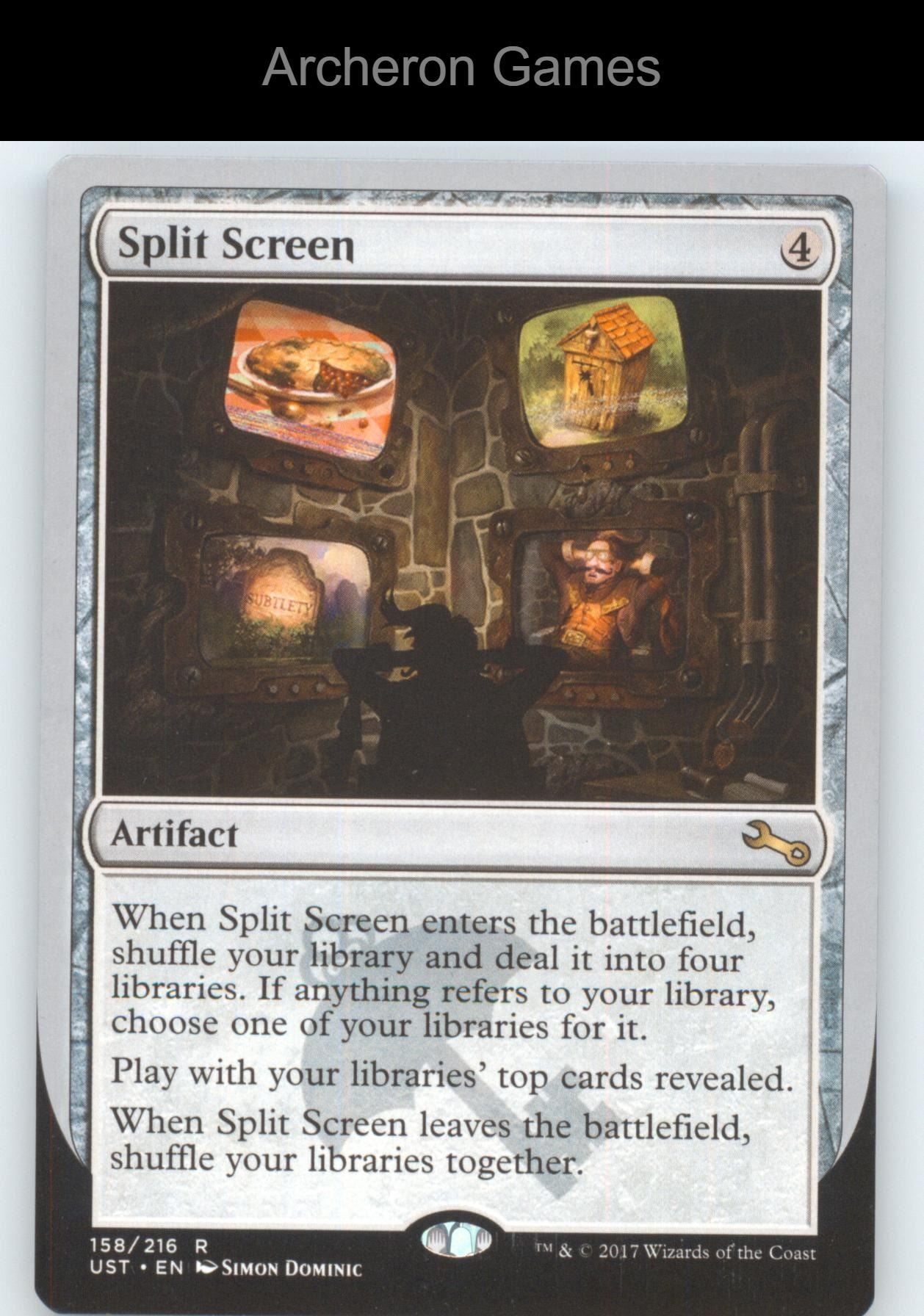 Split Screen 158 R MTG Card Unstable