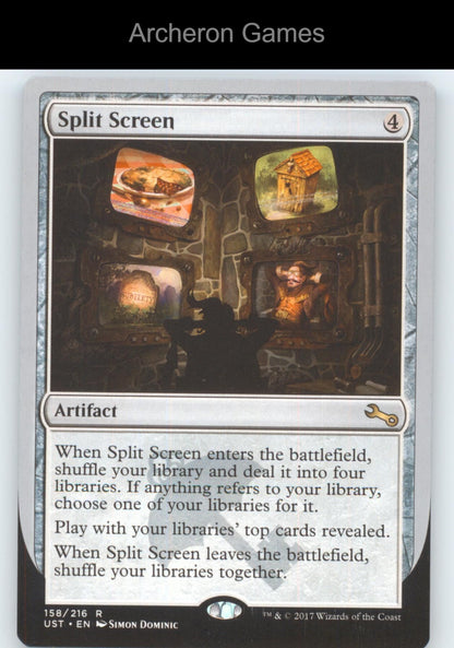 Split Screen 158 R MTG Card Unstable