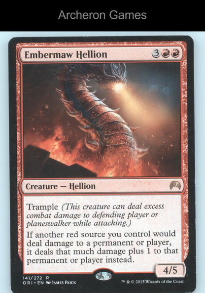 Embermaw Hellion 141 R MTG Card Magic Origins