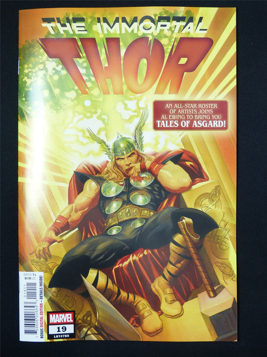 The IMMORTAL Thor #19 - B&B Mar 2025 Marvel Comic #7DA