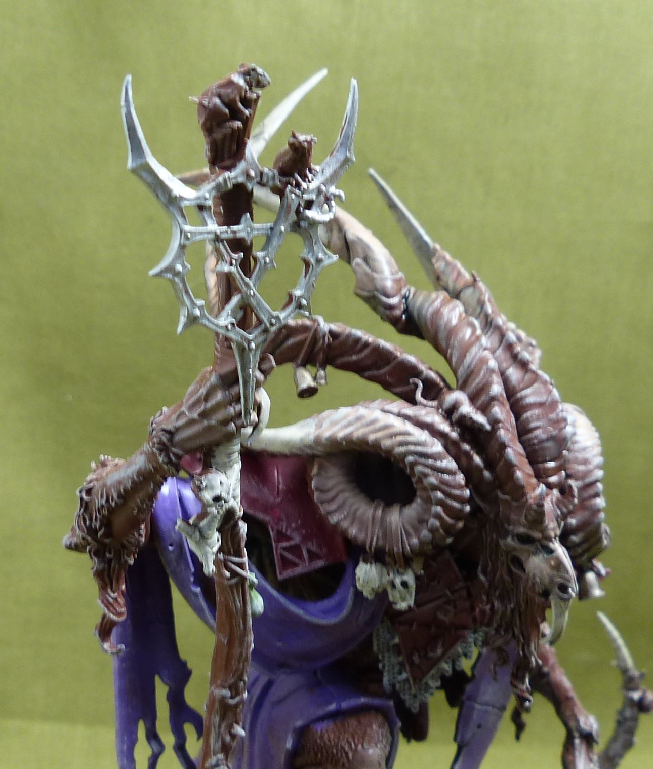 Vizzik Skour Prophet of the Horned Rat Painted - Skaven - Warhammer AoS #1BP