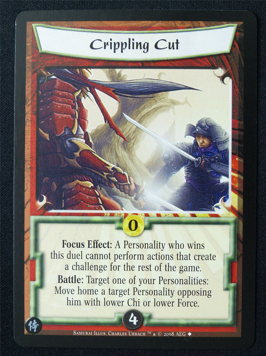 Crippling Cut - Sam - Legend of the Five Rings L5R Card #ZE