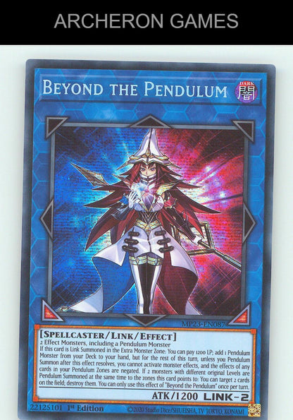 Beyond the Pendulum SEC YUGIOH Card