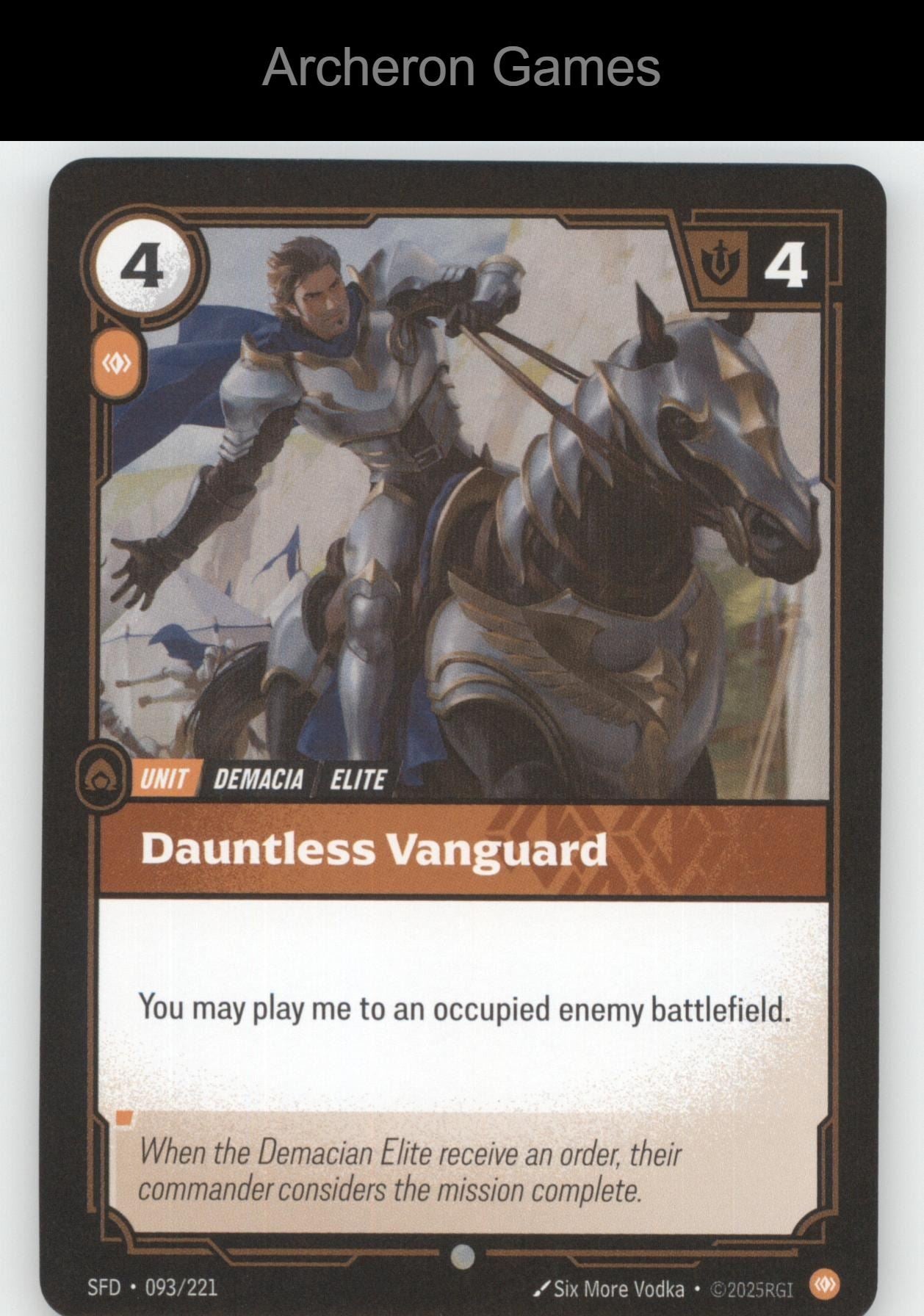Dauntless Vanguard SFD 093/221 C  Card Spiritforged