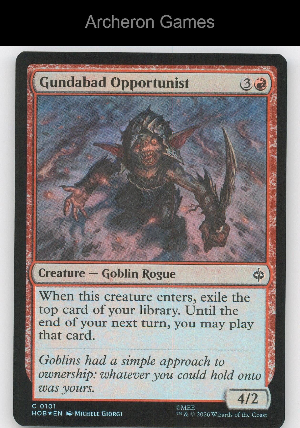 Gundabad Opportunist HOB 101 C MTG Card The Hobbit