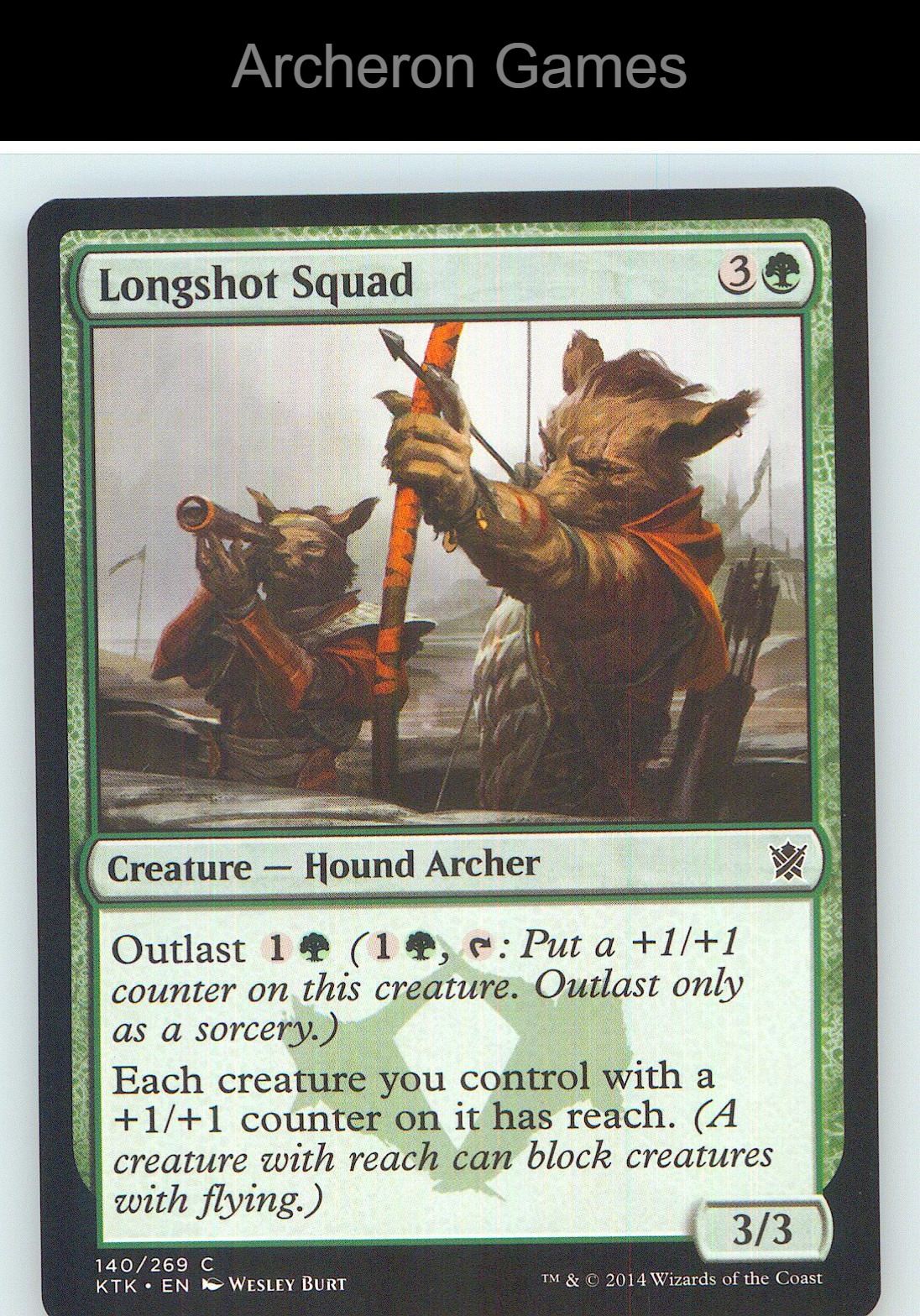 Longshot Squad KTK 140 C MTG Card NM/EX+