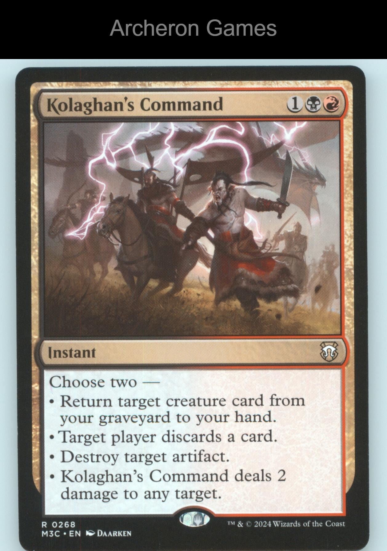 Kolaghan's Command 268 R MTG Card Commander: Modern Horizons 3