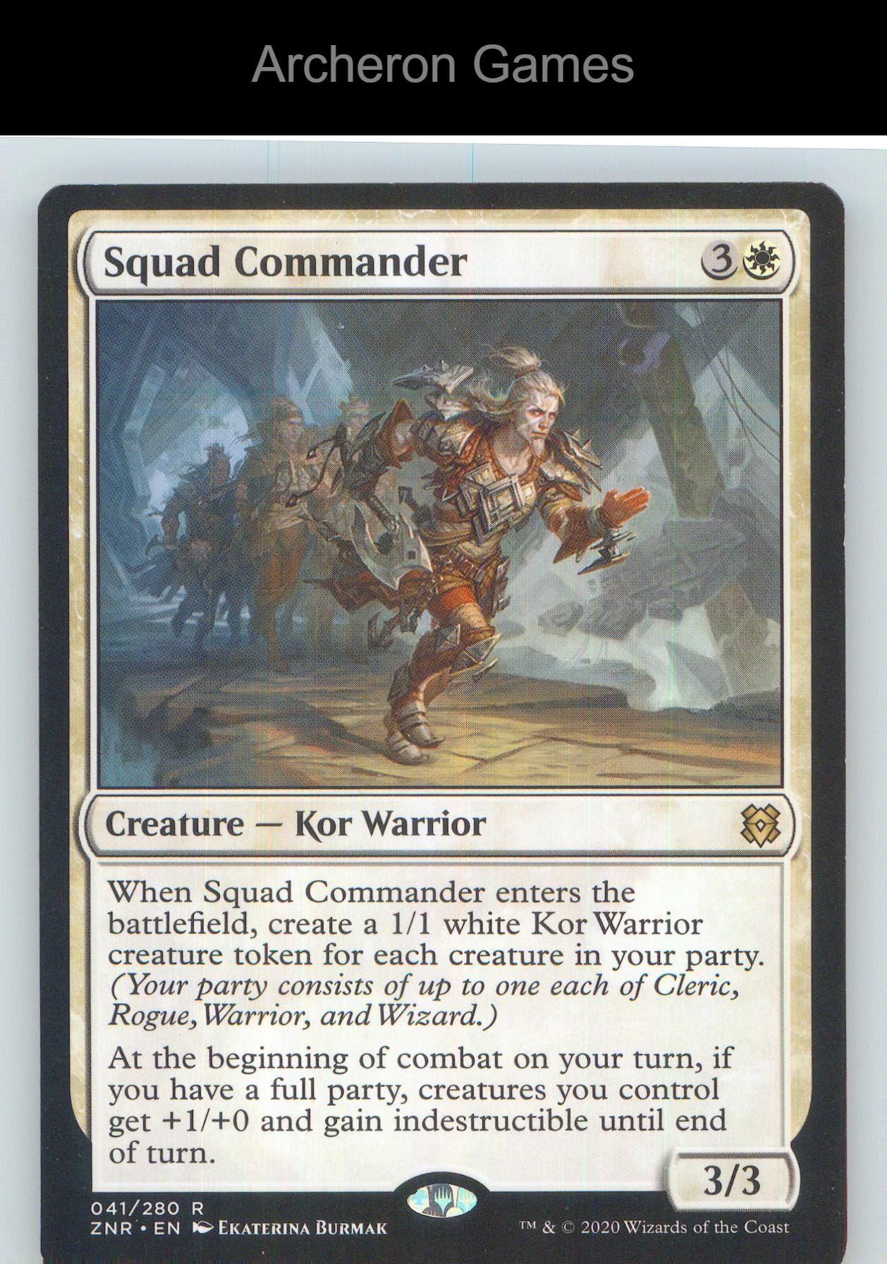 Squad Commander ZNR 41 R MTG Card NM/EX+