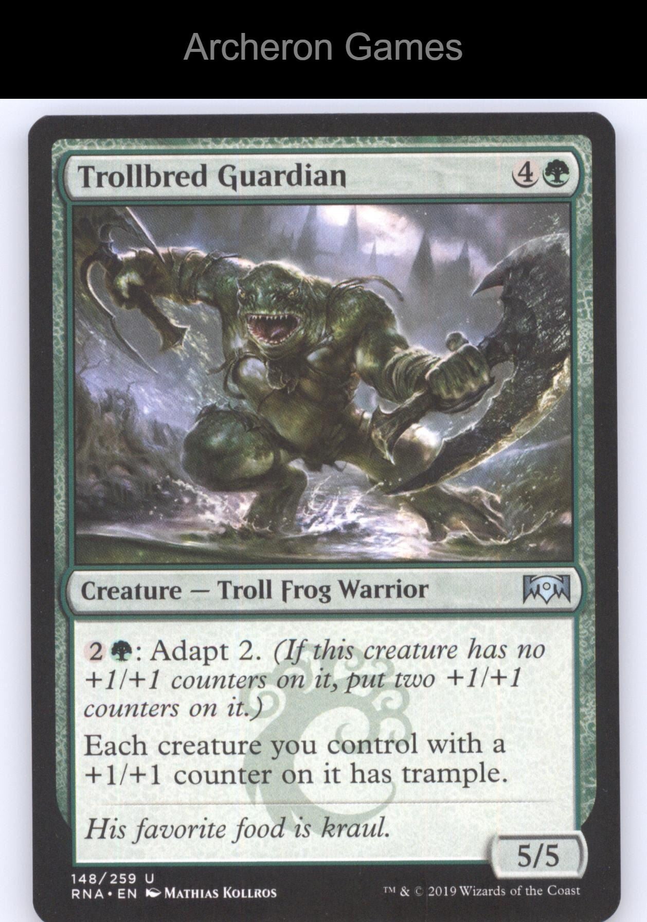 Trollbred Guardian 148/259 UC MTG Card The List Reprints