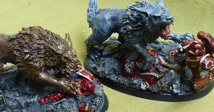 The Wolf-kin of Russ painted - Space Wolves - Warhammer Horus Heresy #4XA
