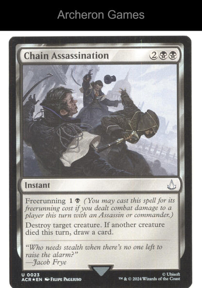 Chain Assassination 23 UC MTG Card Universes Beyond: Assassin's Creed