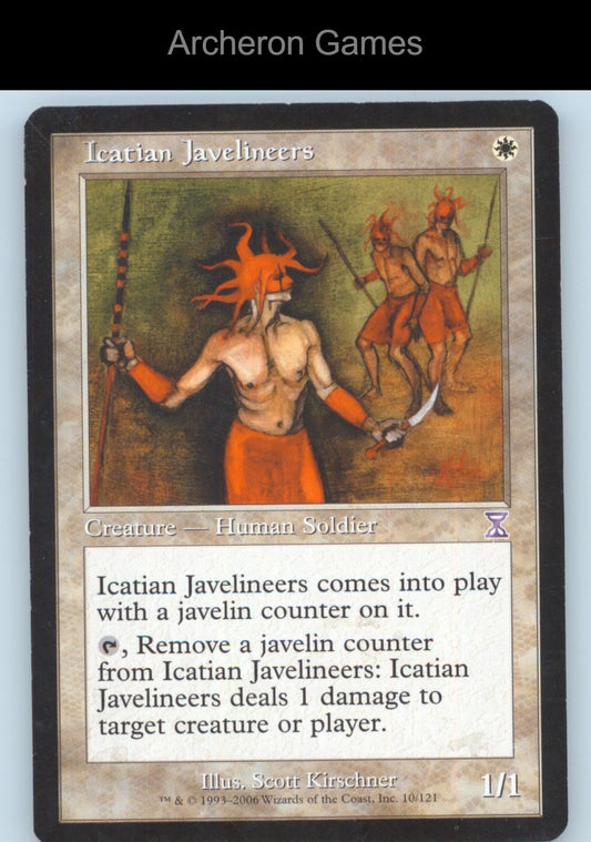 Icatian Javelineers 10 Special MTG Card Timeshifted