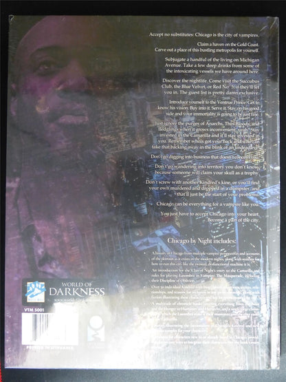 Vampire the Masquerade: Chicago By night - Roleplay Book Hardback #17Q