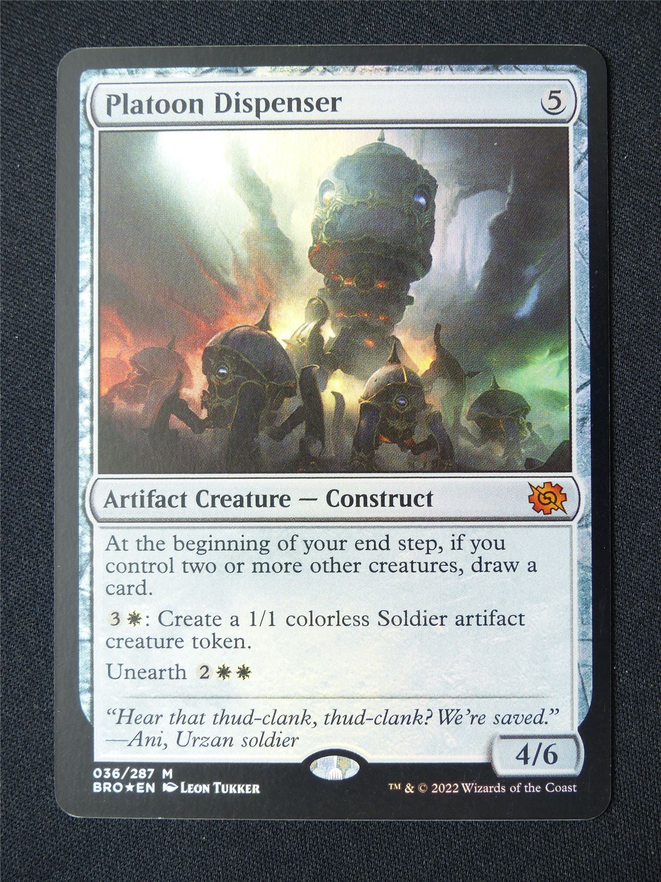 Platoon Dispenser Foil - BRO - Mtg Card #9D8