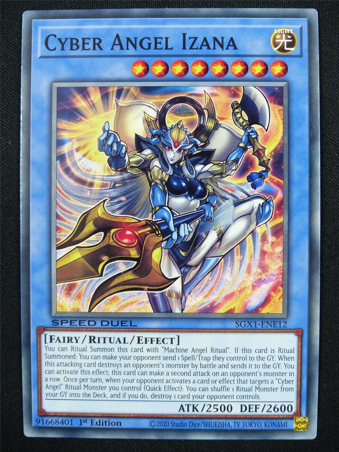 Cyber Angel Izana SGX1 Mint - 1st ed Yugioh Card #1ID