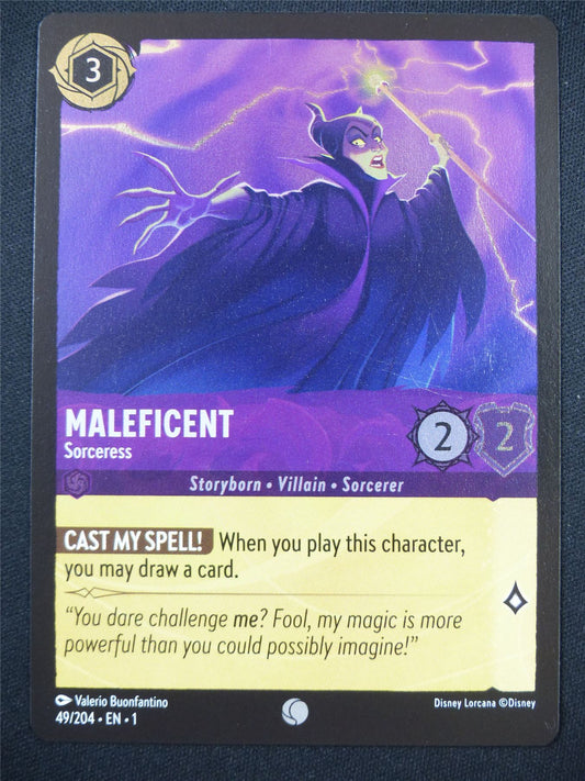 Maleficent Sorcress 49/204 Foil - Lorcana Card #5KD