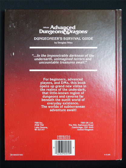 Official Advanced D&D: Dungeoneer's Survival Guide - Roleplay Hardback #1GM
