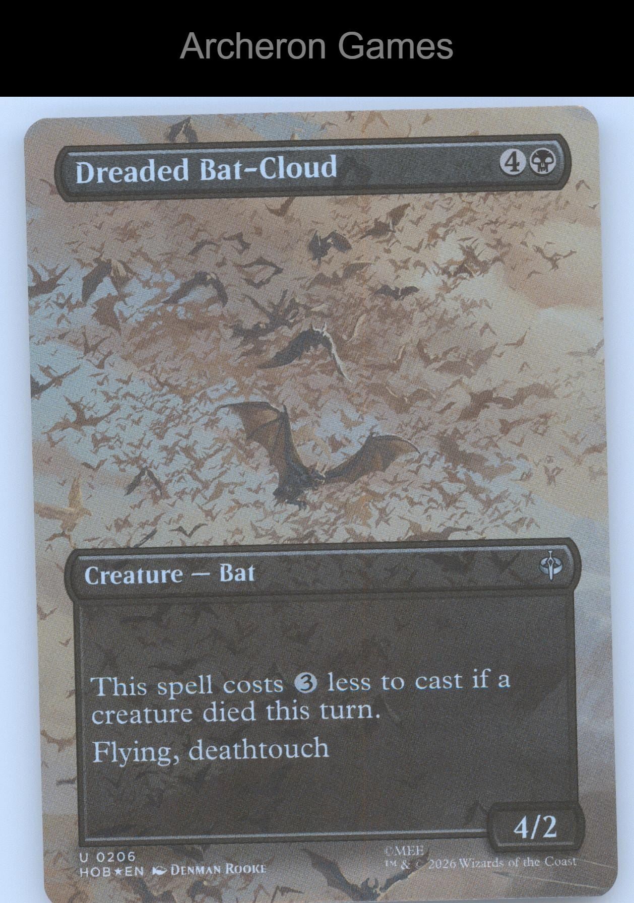 Dreaded Bat-Cloud (Borderless) HOB 206 UC MTG Card The Hobbit