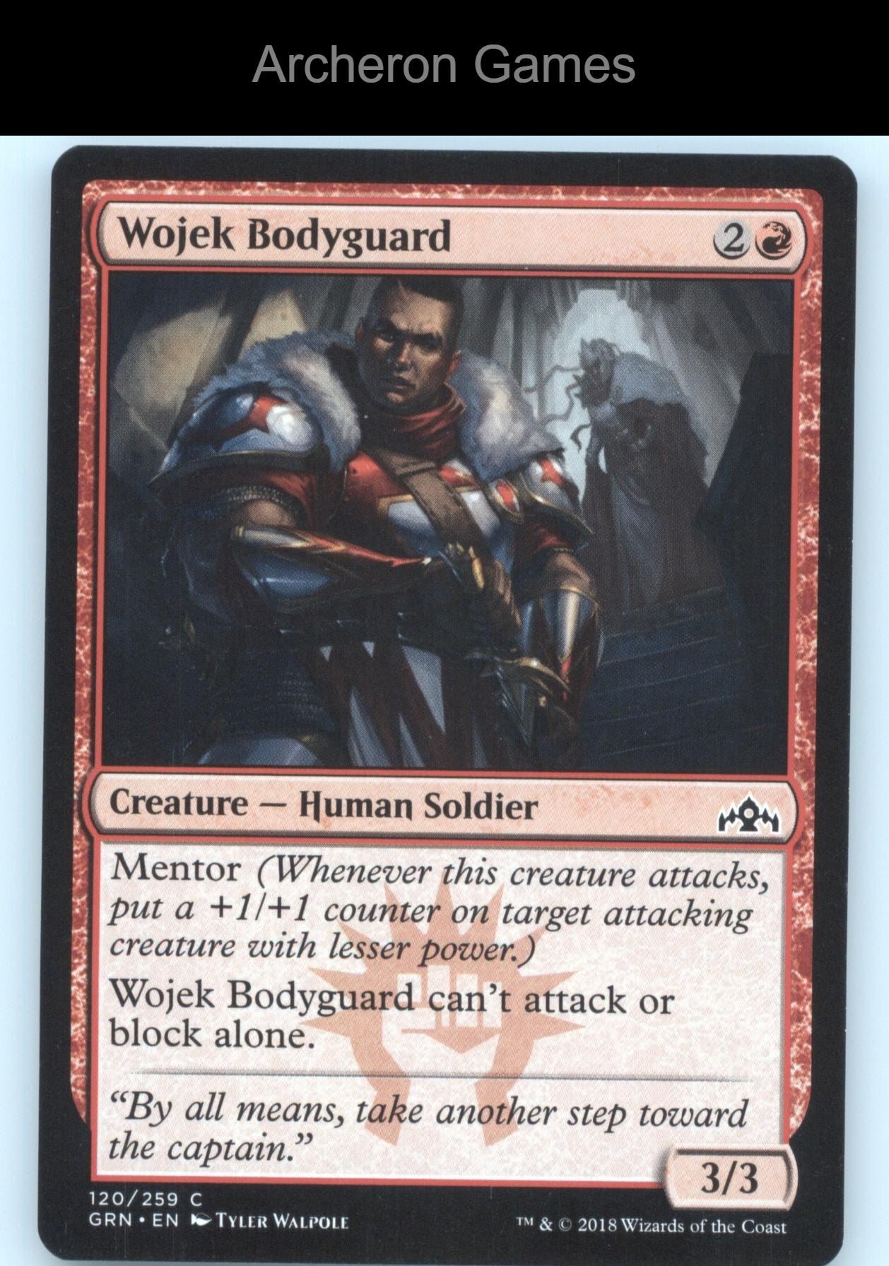 Wojek Bodyguard 120 C MTG Card Guilds of Ravnica