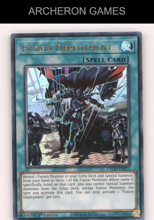 Fusion Deployment Ultra Rare YUGIOH Card