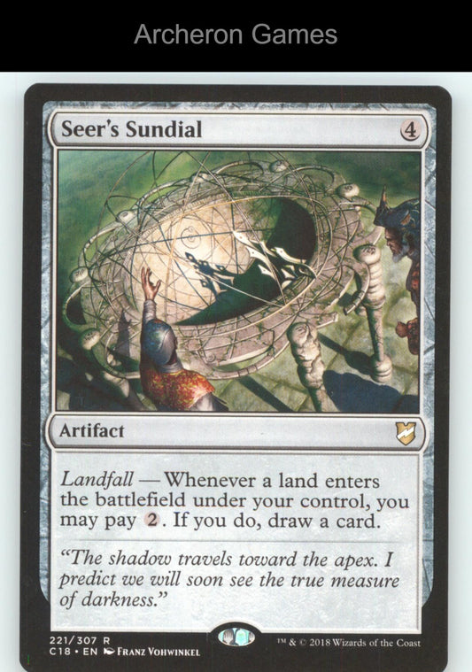 Seer's Sundial 221 R MTG Card Commander 2018