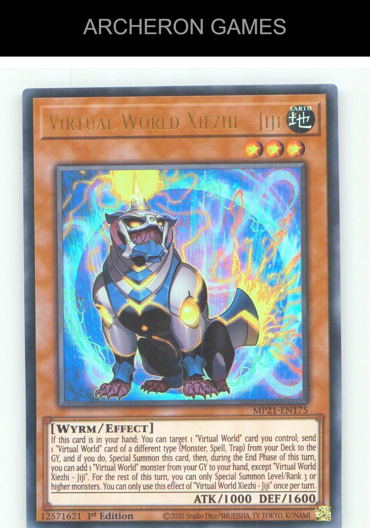 Virtual World Xiezhi - Jiji UR YUGIOH Card 1st Edition