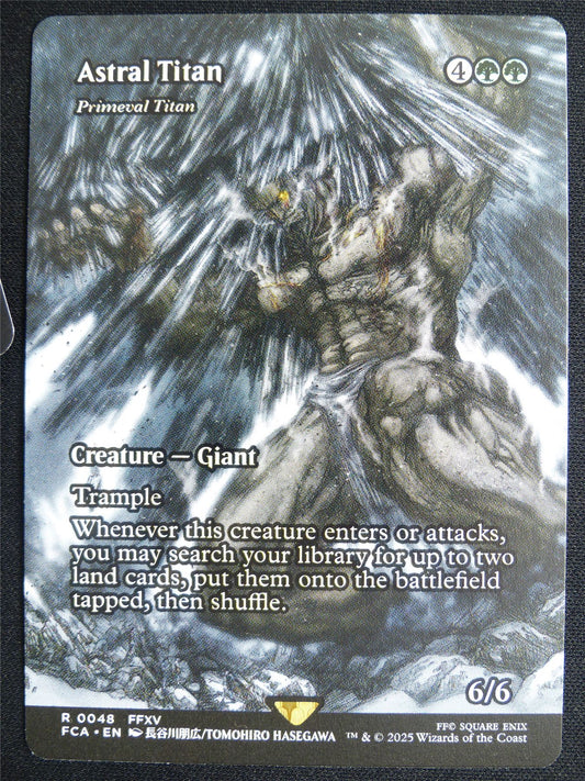 Astral Titan / Primeval Titan Borderless - FCA - Mtg Card #4JO